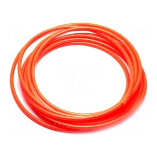 Pneumatic tubing | max.8bar | L: 100m | r bending min: 15mm | orange