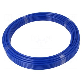 Pneumatic tubing | 9bar | L: 25m | polyetylene | blue