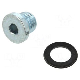 Protection cap | zinc plated steel | Thread: M7 | Gasket: NBR rubber