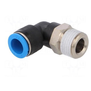 Push-in fitting | angled 90° | -0.95÷6bar | Gasket: NBR rubber | QS