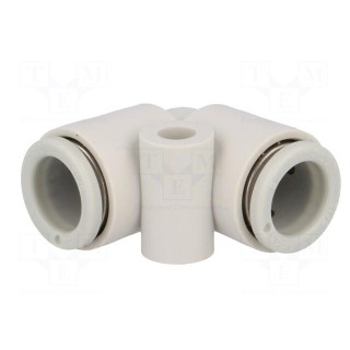 Push-in fitting | angled 90° | -1÷10bar | Mat: polypropylene