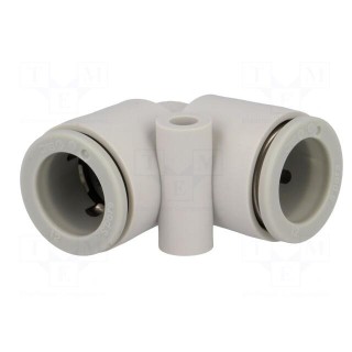 Push-in fitting | angled 90° | -1÷10bar | Mat: polypropylene