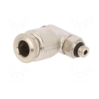 Push-in fitting | BANJO,angled | -0.99÷20bar | nickel plated brass