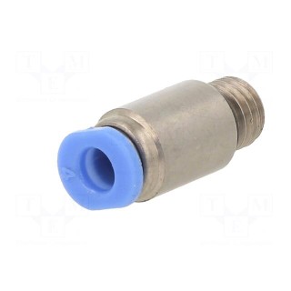 Push-in fitting | straight | -0.95÷10bar | nickel plated brass