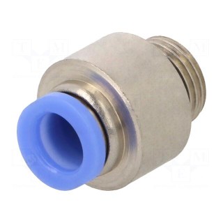 Push-in fitting | straight | -0.95÷10bar | nickel plated brass