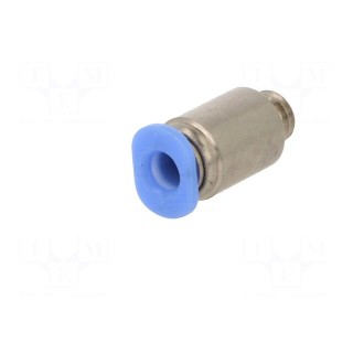 Push-in fitting | straight | -0.95÷10bar | nickel plated brass