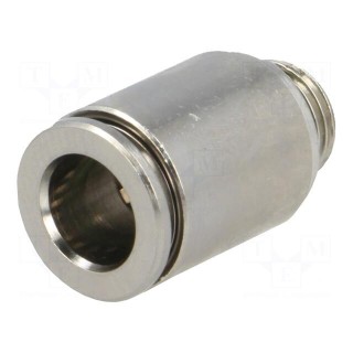 Push-in fitting | straight | -0.95÷20bar | nickel plated brass