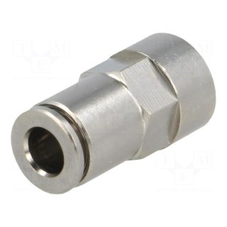 Push-in fitting | straight | -0.95÷20bar | nickel plated brass