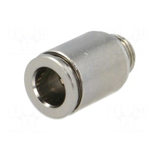 Push-in fitting | straight | -0.95÷20bar | nickel plated brass