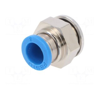 Push-in fitting | straight | -0.95÷6bar | Gasket: NBR rubber | QS | 8mm
