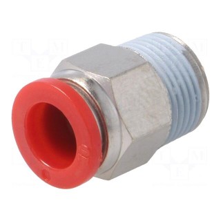 Composite connector | straight | BSP 3/8"