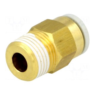 Push-in fitting | threaded,straight | R 1/8" | outside | -1÷10bar