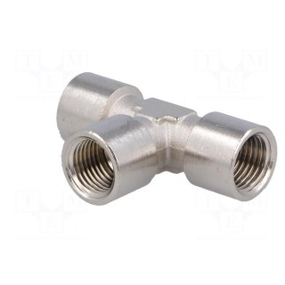 Metal connector | threaded,T-tap splitter | G 1/4" | 100bar | 300°C
