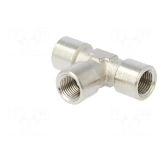 Metal connector | threaded,T-tap splitter | G 1/8" | 150bar | 300°C