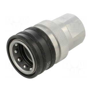 Quick connection coupling | 250bar | Seal: NBR | Int.thread: G 1/2"