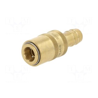 Quick connection coupling | straight | max.10bar | brass | Seal: FPM