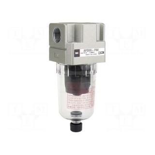 Compressed air filter | G 1/4" | inside | 120l/min | 0.01um | 8ml | 90g