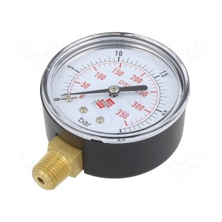 Manometer | 0÷25bar | non-aggressive liquids,inert gases | 63mm