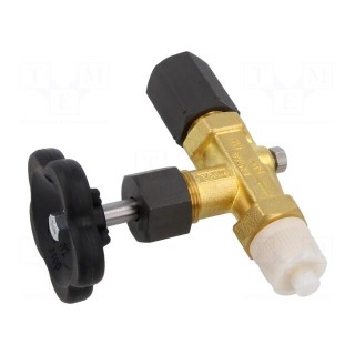 Shutoff valve | max.250bar | Mat: brass | max.120°C