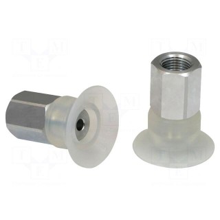 Suction cup | Silicone SI | 25mm | Mounting: G1/8-IG | 8.5g | 26.5N