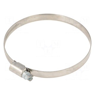 Cable tie | Ø: 70÷90mm | W: 9mm | Material: chrome steel AISI 430