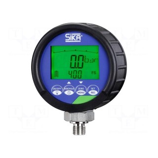 Digital pressure gauge | Working press: -1÷3bar | Ø: 90mm | ±0.5%