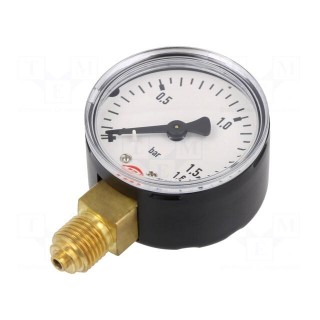 Manometer | 0÷1.6bar | 50mm | non-aggressive liquids,inert gases