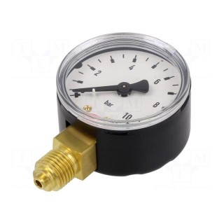 Manometer | 0÷10bar | 50mm | non-aggressive liquids,inert gases
