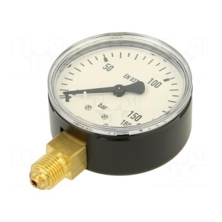 Manometer | 0÷160bar | 63mm | non-aggressive liquids,inert gases
