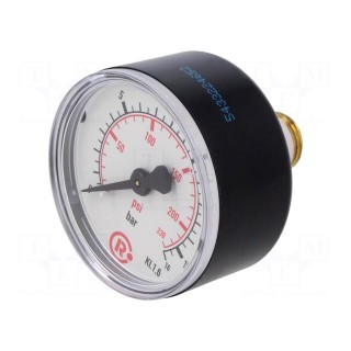 Manometer | 0÷16bar | 50mm | non-aggressive liquids,inert gases