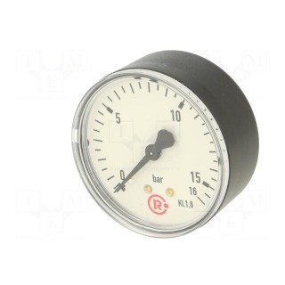 Manometer | 0÷16bar | 63mm | non-aggressive liquids,inert gases