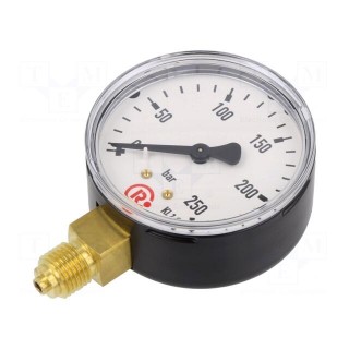 Manometer | 0÷250bar | 63mm | non-aggressive liquids,inert gases