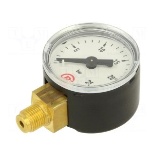 Manometer | 0÷25bar | 40mm | non-aggressive liquids,inert gases