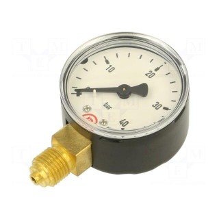 Manometer | 0÷40bar | 50mm | non-aggressive liquids,inert gases