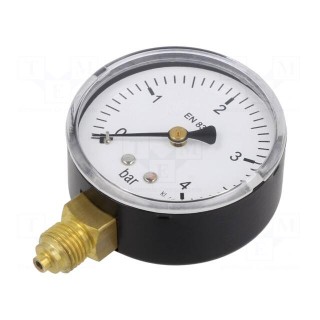 Manometer | 0÷4bar | 63mm | non-aggressive liquids,inert gases