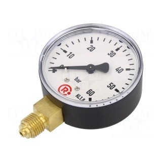Manometer | 0÷60bar | 63mm | non-aggressive liquids,inert gases