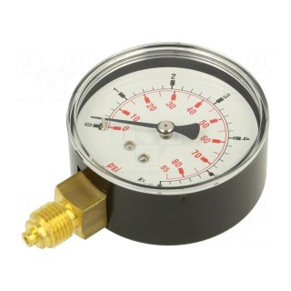 Manometer | 0÷6bar | 63mm | non-aggressive liquids,inert gases