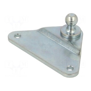 Mounting element for gas spring | Mat: zinc plated steel | 10mm