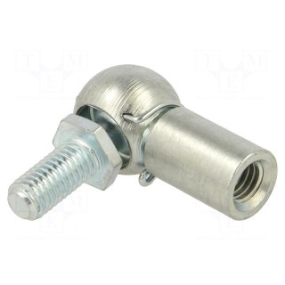 Mounting element for gas spring | Mat: zinc plated steel | 13mm