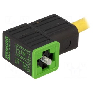 Valve connector | plug | Type: CI | PIN: 4 | 9.4mm | female | 24VDC | 4A