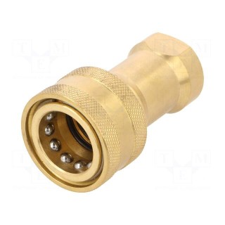 Quick connection coupling | max.185bar | G 3/8" | double-sided