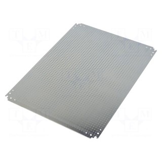 Mounting plate | galvanised steel | W: 550mm | L: 765mm
