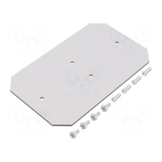 Mounting plate | hard paper | W: 90mm | L: 150mm | Thk: 2.5mm