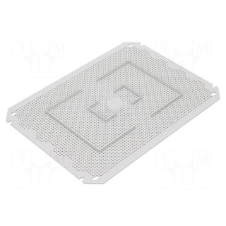 Mounting plate | plastic | perforated
