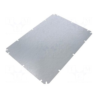 Mounting plate | steel | 1.5mm | Plating: zinc