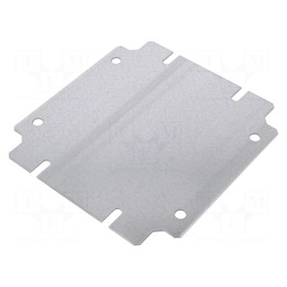 Mounting plate | steel | Plating: zinc