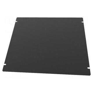 Mounting plate | steel | Series: 1441 | black