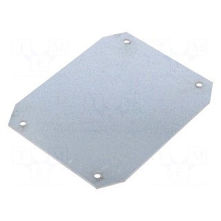 Mounting plate | steel sheet | SCAME-653.01 | Series: ALUBOX