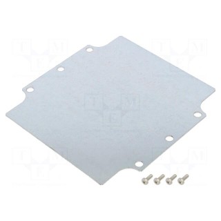 Mounting plate | steel | W: 143.7mm | L: 148.5mm | HM-1590Z160