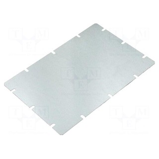 Mounting plate | steel | W: 148mm | L: 223mm | Thk: 1.5mm | Plating: zinc